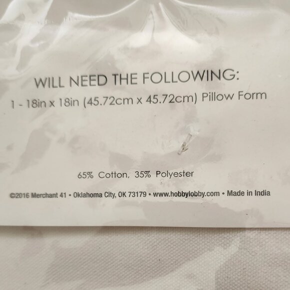 Merchant 41 pillow cover 18in X 18in. NEW - Picture 4 of 5